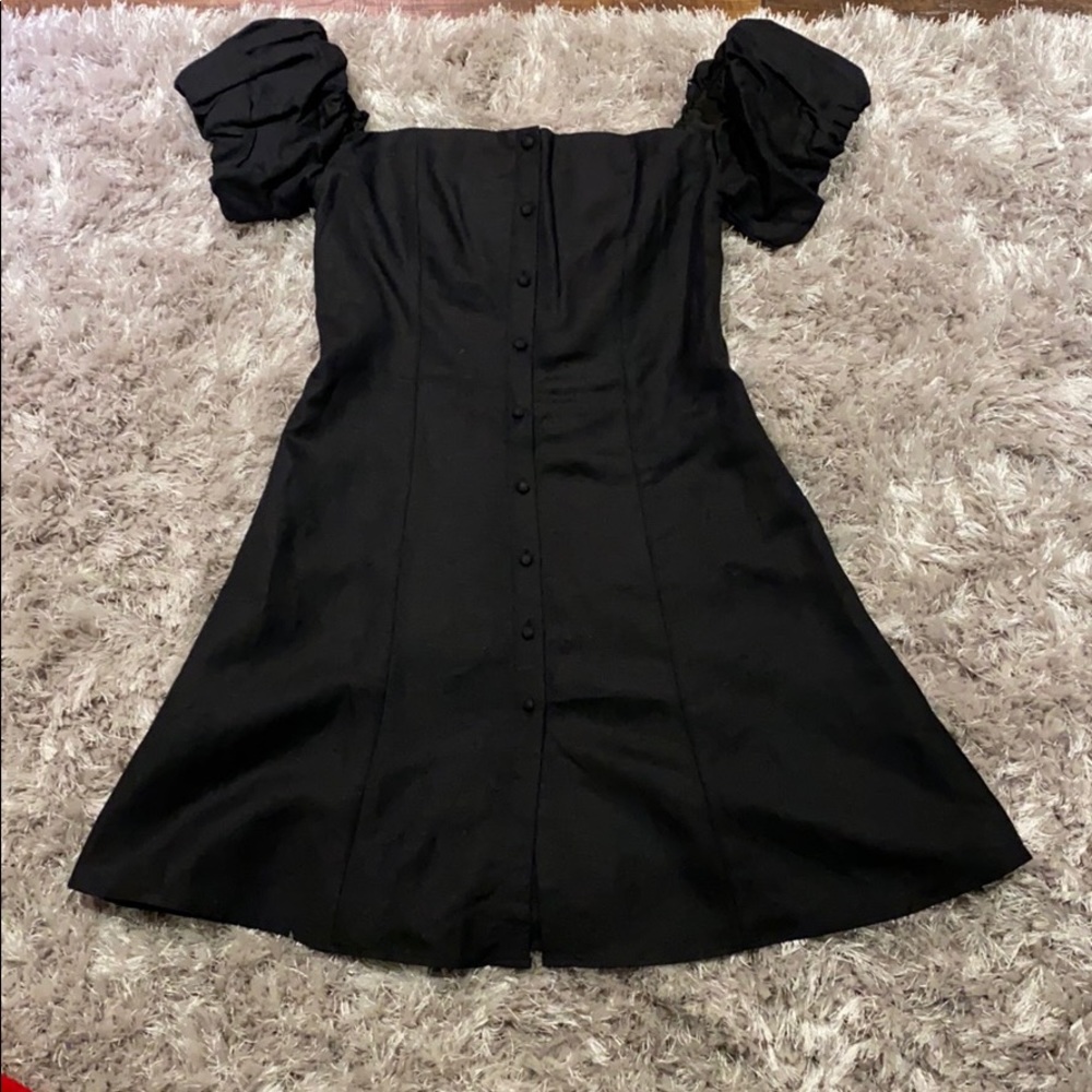 Mini black dress